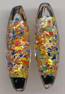 "Klimt", Gold Foil, Gemmato, 45mm Long Ovals